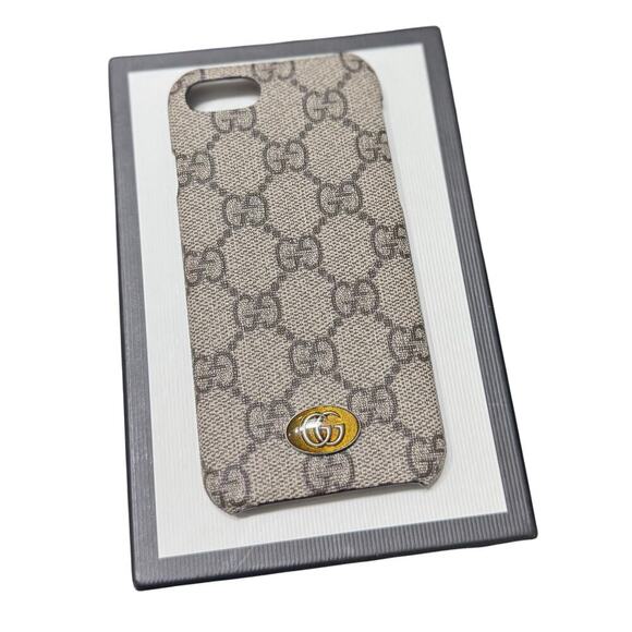 New Auth Gucci GG Supreme Monogram Ophidia iPhone 8 Plus Case Cover - Picture 2 of 9